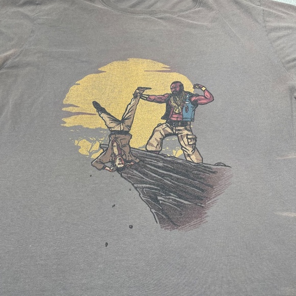 Mr T Shirt Mens Extra Large Brown Fool King Lion King 80s TV Show Distressed - Picture 6 of 16